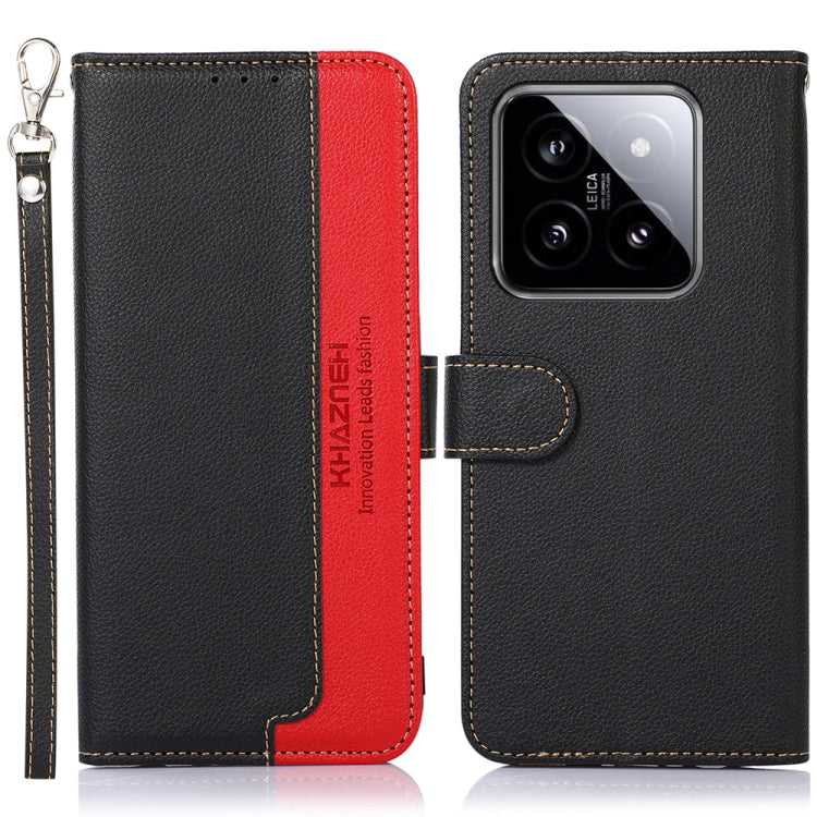 KHAZNEH Litchi Texture Leather RFID Phone Case, For Xiaomi Poco F6 / Redmi Turbo 3, For Xiaomi Poco F6 Pro, For Xiaomi Redmi K70 5G / K70 Pro 5G, For Xiaomi Redmi A3, For Xiaomi Redmi Note 13 Pro 4G / POCO M6 Pro 4G, For Xiaomi Redmi Note 13 4G        ...