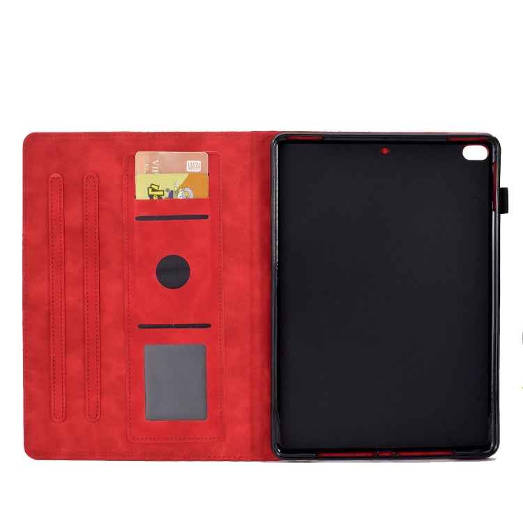 For iPad 9.7 2017 / 2018 / Air / Air 2 Rhombus Embossed Leather Smart Tablet Case