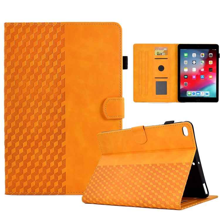 For iPad 9.7 2017 / 2018 / Air / Air 2 Rhombus Embossed Leather Smart Tablet Case