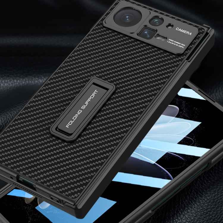 For Xiaomi Mix Fold 2 GKK Magnetic Hinge Flip Leather Phone Case with Holder