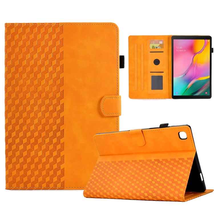 For Samsung Galaxy Tab A 10.1 T510 / T515 2019 Rhombus Embossed Leather Tablet Case