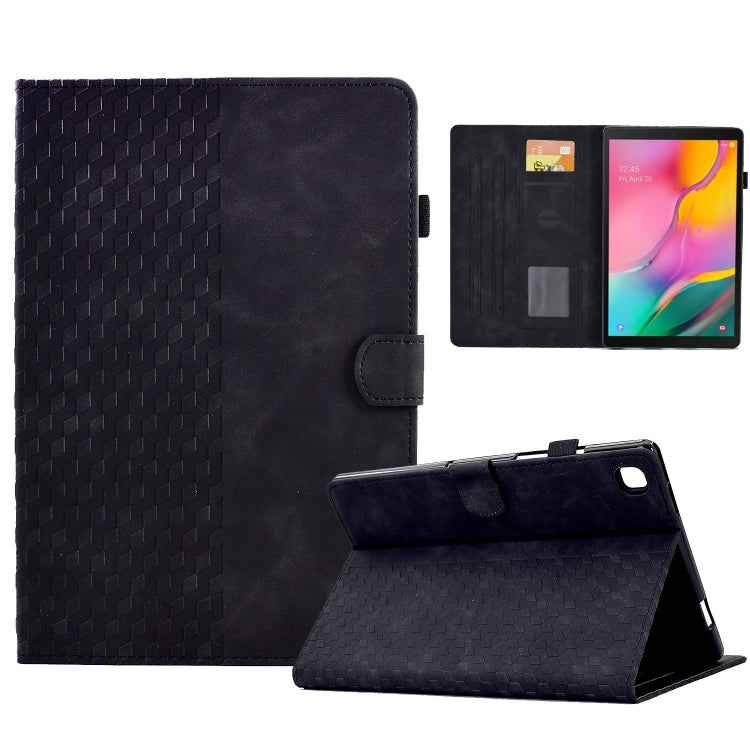 For Samsung Galaxy Tab A 10.1 T510 / T515 2019 Rhombus Embossed Leather Tablet Case