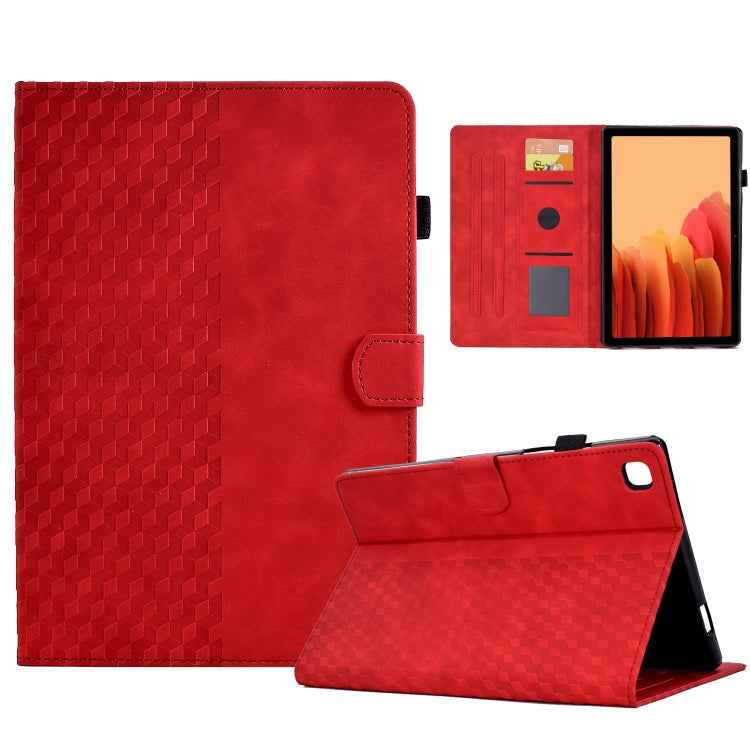 For Samsung Galaxy Tab A7 T500 / T505 2020 Rhombus Embossed Leather Smart Tablet Case