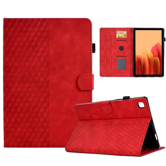 For Samsung Galaxy Tab A7 T500 / T505 2020 Rhombus Embossed Leather Smart Tablet Case