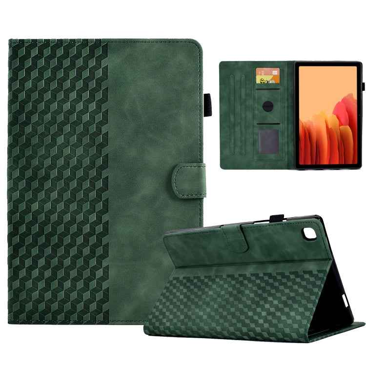 For Samsung Galaxy Tab A7 T500 / T505 2020 Rhombus Embossed Leather Smart Tablet Case