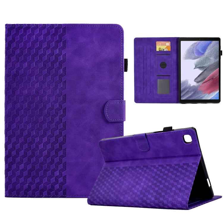 For Samsung Galaxy Tab A7 Lite T220 / T225 Rhombus Embossed Leather Tablet Case
