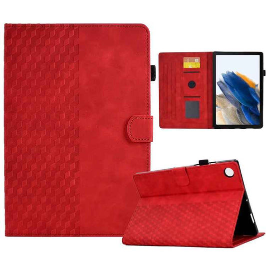 For Samsung Galaxy Tab A8 10.5 X200 / X205 Rhombus Embossed Leather Smart Tablet Case