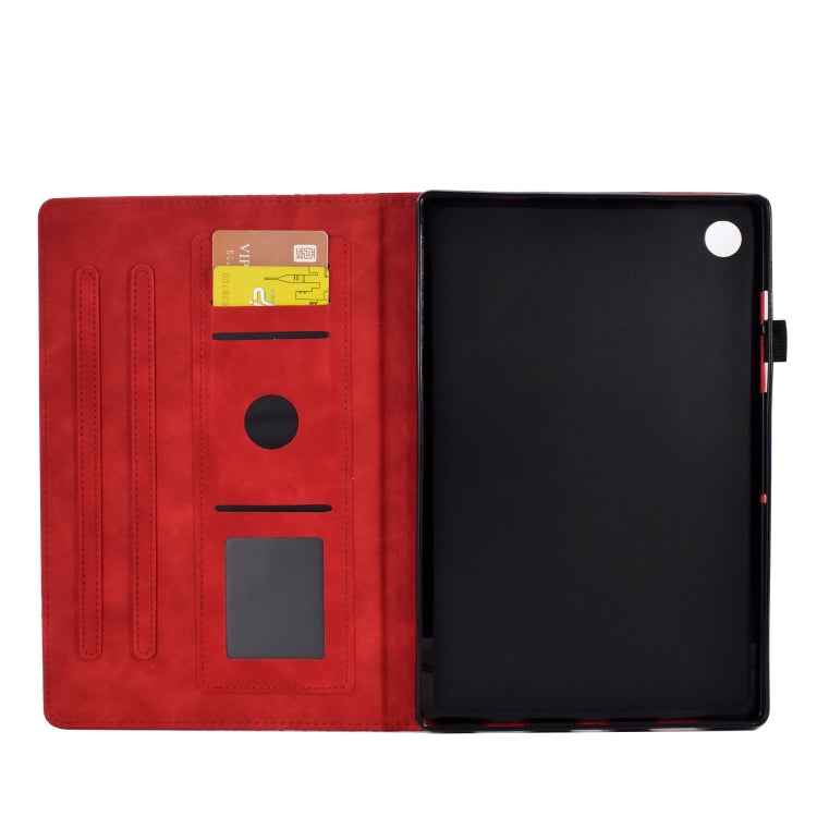 For Samsung Galaxy Tab A8 10.5 X200 / X205 Rhombus Embossed Leather Smart Tablet Case