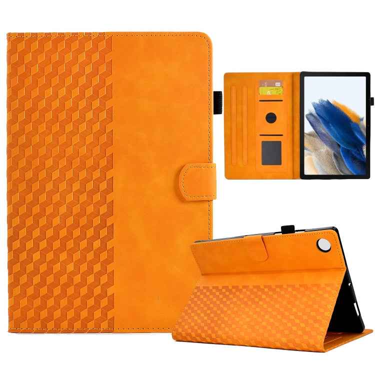 For Samsung Galaxy Tab A8 10.5 X200 / X205 Rhombus Embossed Leather Smart Tablet Case