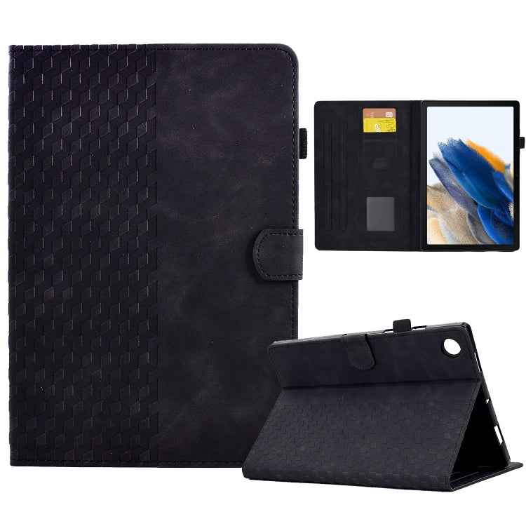 For Samsung Galaxy Tab A8 10.5 X200 / X205 Rhombus Embossed Leather Smart Tablet Case