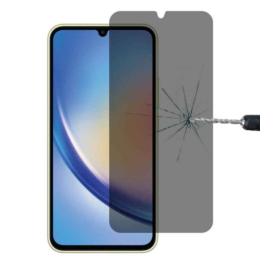 For Samsung Galaxy A34 5G Flat Surface Privacy Tempered Glass Film