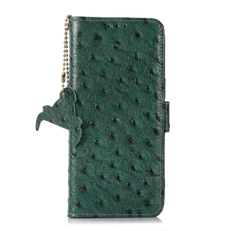 For OnePlus Nord CE 3 Lite Ostrich Pattern Genuine Leather RFID Phone Case