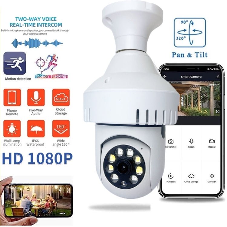 Cámara WiFi con alarma de humo DP36 1080P, compatible con visión nocturna por infrarrojos, detección de movimiento y voz bidireccional.