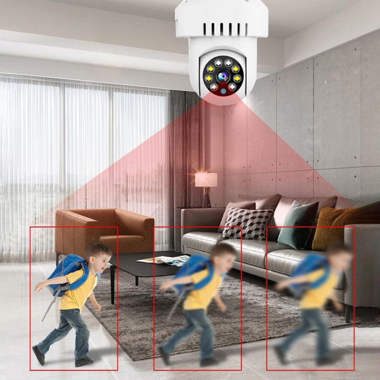 Cámara WiFi con alarma de humo DP36 1080P, compatible con visión nocturna por infrarrojos, detección de movimiento y voz bidireccional.
