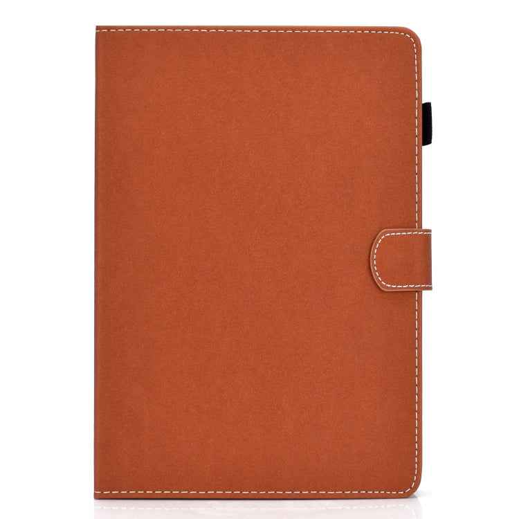 Solid Color Tablet PC Universal Magnetic Horizontal Flip Leather Case with Card Slots & Holder
