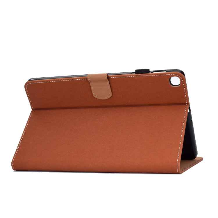 Solid Color Tablet PC Universal Magnetic Horizontal Flip Leather Case with Card Slots & Holder