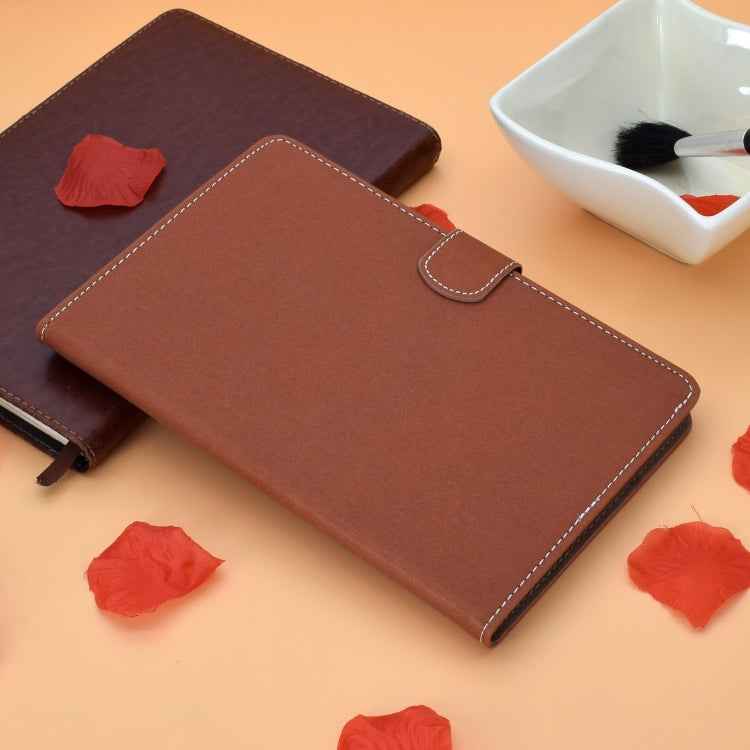 Solid Color Tablet PC Universal Magnetic Horizontal Flip Leather Case with Card Slots & Holder