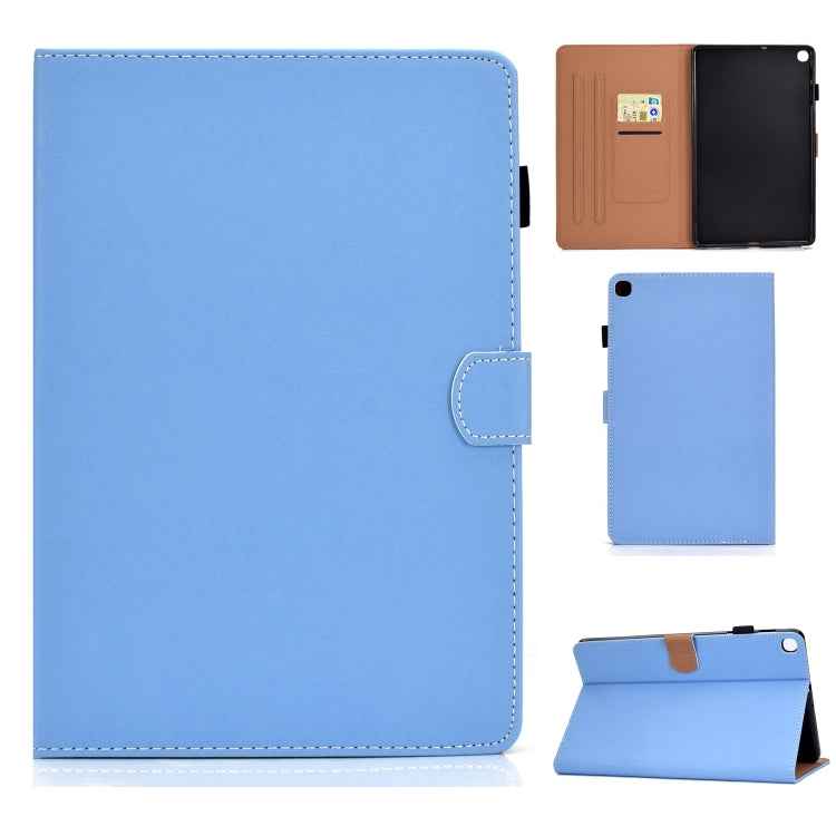 Solid Color Tablet PC Universal Magnetic Horizontal Flip Leather Case with Card Slots & Holder