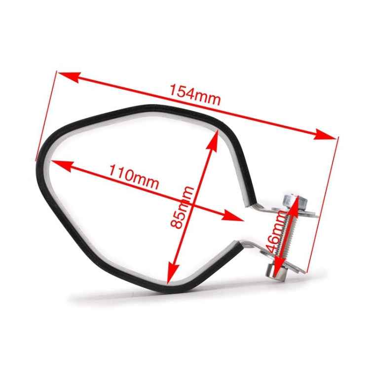 Motorcycle Exhaust Pipe Muffler Carbon Fiber Clamp