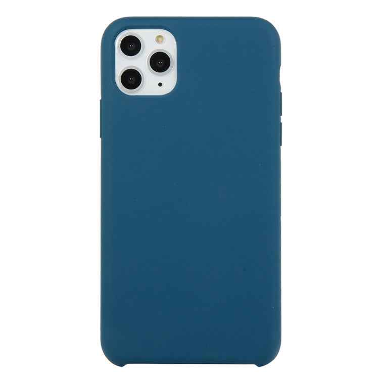 For iPhone 11 Solid Color Solid Silicone  Shockproof Case (Hibiscus Pink)