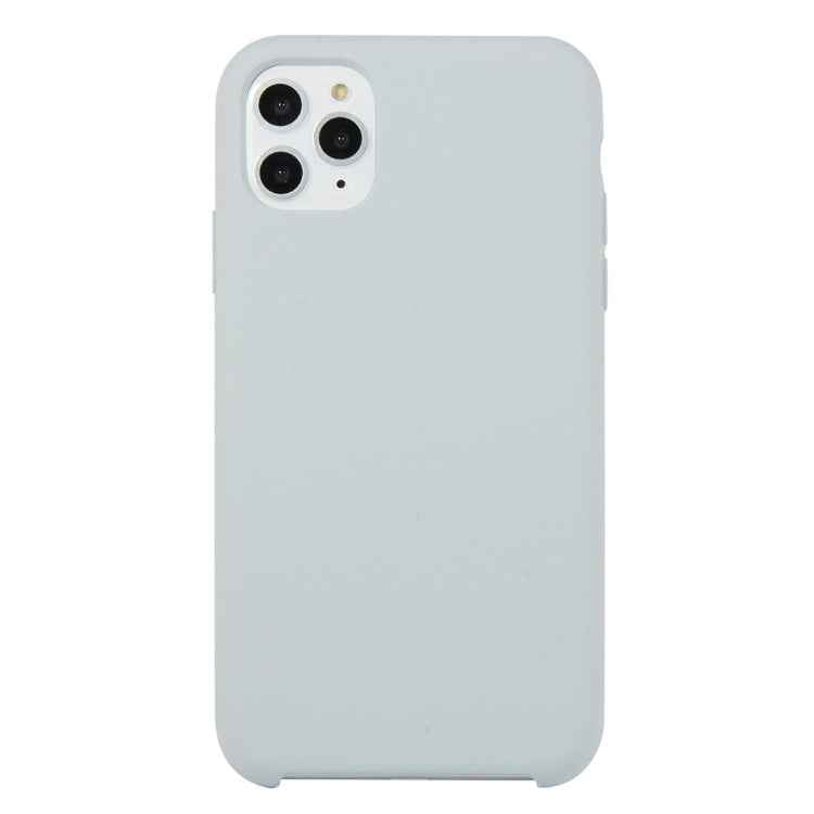 For iPhone 11 Solid Color Solid Silicone  Shockproof Case (Hibiscus Pink)