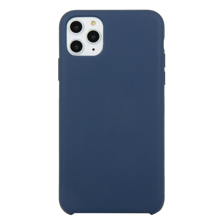 For iPhone 11 Solid Color Solid Silicone  Shockproof Case (Hibiscus Pink)