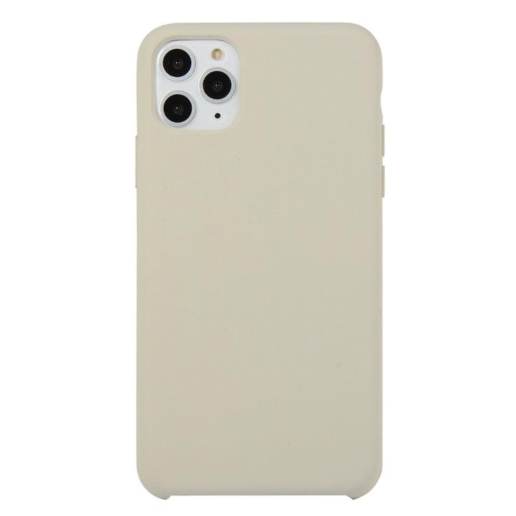 For iPhone 11 Solid Color Solid Silicone  Shockproof Case (Hibiscus Pink)
