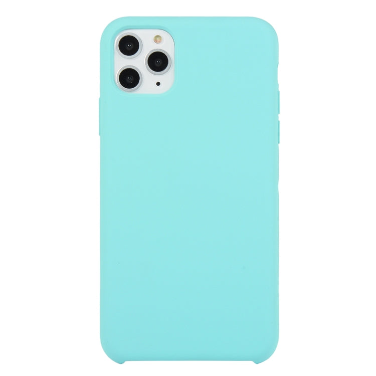 For iPhone 11 Solid Color Solid Silicone  Shockproof Case (Hibiscus Pink)