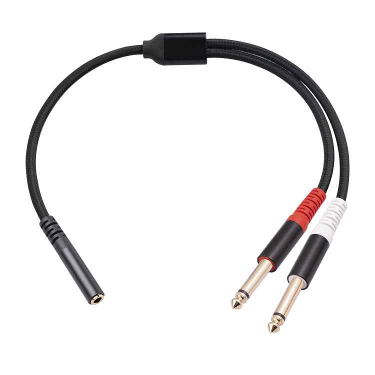 3717 3.5mm Female to 6.35mm 1/4 TS Male Stereo Audio Cable, Length: 30cm