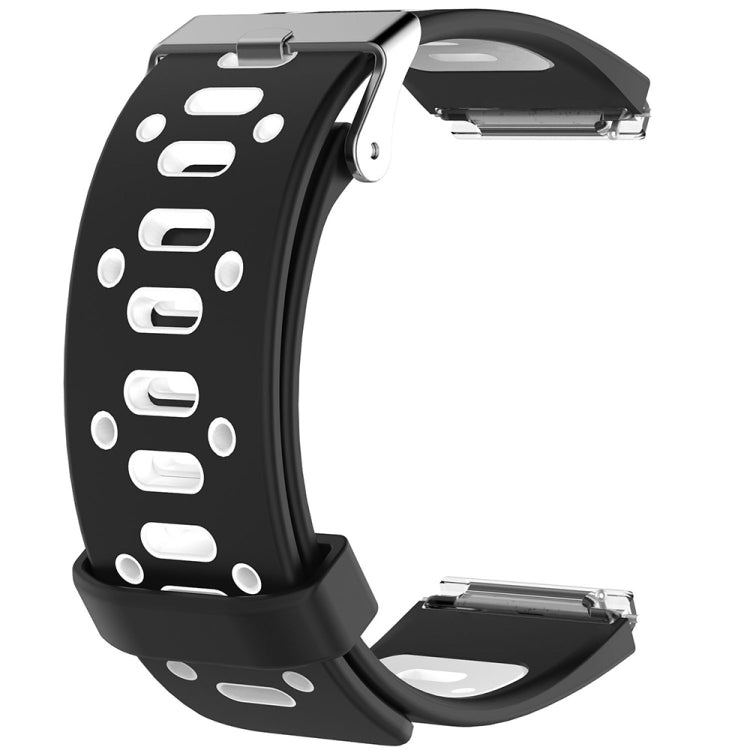 For Fitbit Blaze Two-tone Silicone Replacement Wrist Strap Watchband with Buckle