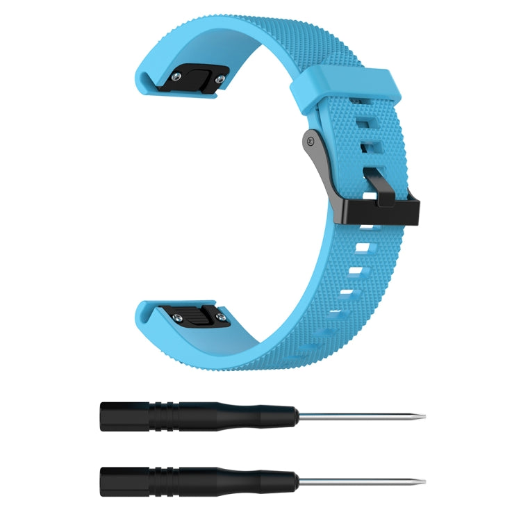 For Garmin Fenix 5S (20mm) Silicone Replacement Wrist Strap Watchband