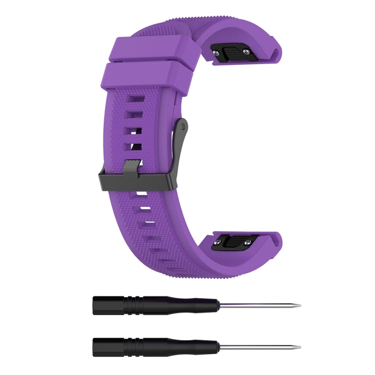 For Garmin Fenix 5X (26mm) Fenix3 / Fenix3 HR Silicone Replacement Wrist Strap Watchband