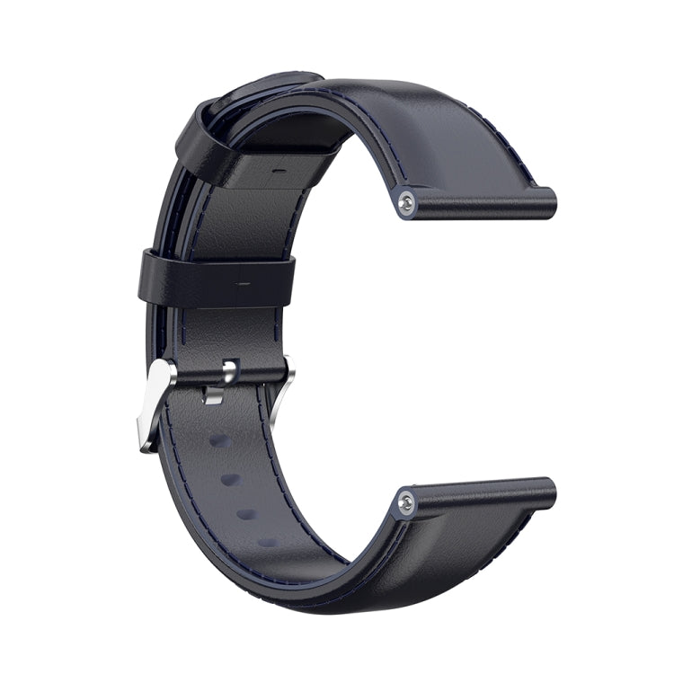 For Garmin Vivoactive 3 Oil Wax Calf Leather Replacement Wrist Strap Watchband