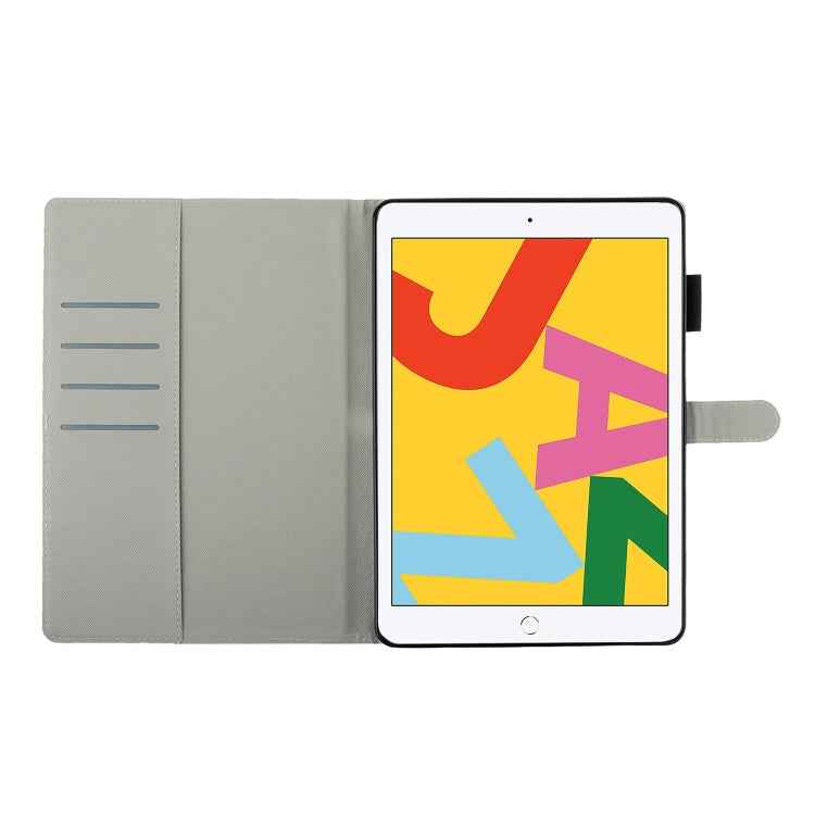 Cross Texture Painted Horizontal  Leather Case with Sleep / Wake-up Function & Card Slot & Holder & Wallet