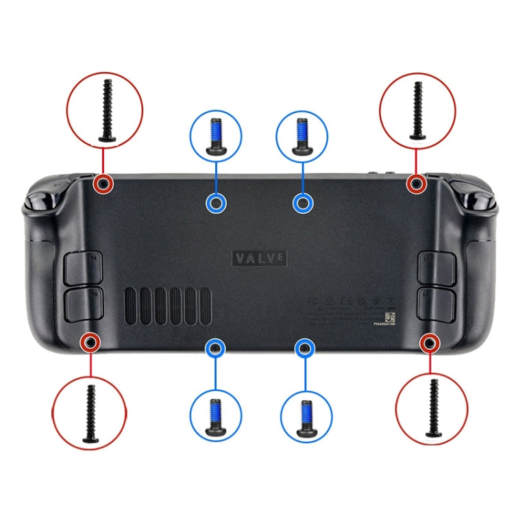 Steam Deck Back Cover Screw Set, 8 in 1, 16 in 1, 12 in 1