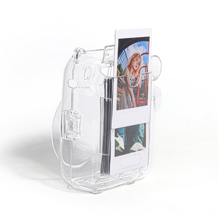 Crystal Hard Acrylic Camera Case with Shoulder Strap, For FUJIFILM instax mini 12(DIY Pink Graffiti), For FUJIFILM instax mini 12(DIY Blue Cat), For FUJIFILM instax mini 12(DIY Purple Daisies), For FUJIFILM instax mini 12(DIY Green Flowers)            ...