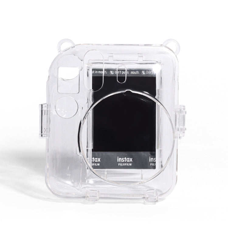 Crystal Hard Acrylic Camera Case with Shoulder Strap, For FUJIFILM instax mini 12(DIY Pink Graffiti), For FUJIFILM instax mini 12(DIY Blue Cat), For FUJIFILM instax mini 12(DIY Purple Daisies), For FUJIFILM instax mini 12(DIY Green Flowers)            ...