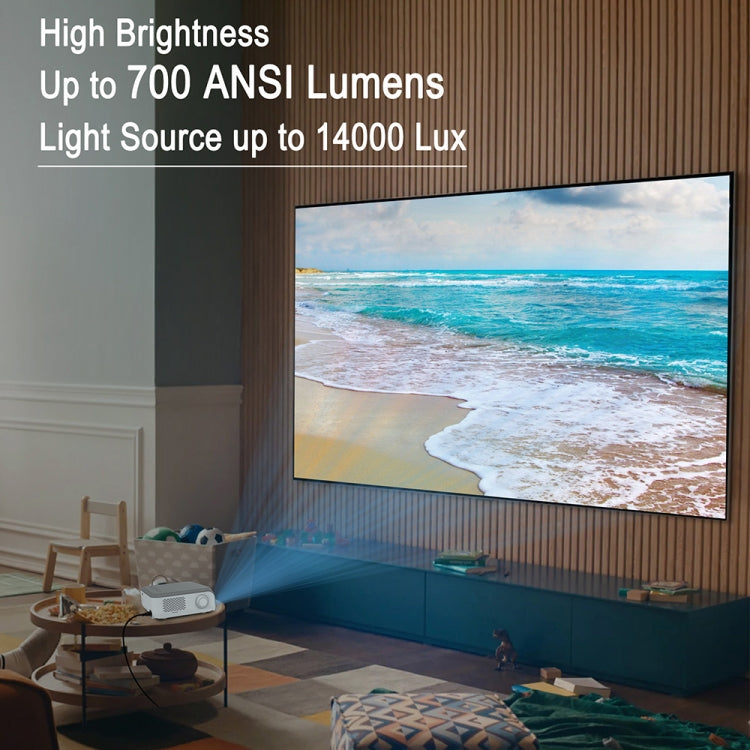 KP1 1920x1080P 700ANSI Lumens Portable Mini LCD Smart Projector, KP1