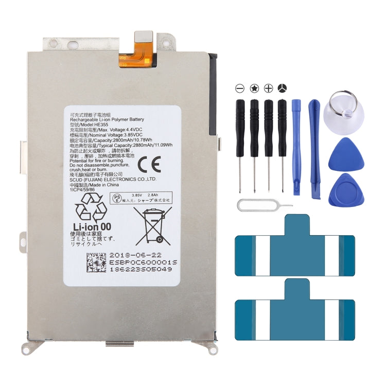 Pour Sharp AQUOS R2 zero 1 SH-03K Remplacement de batterie UBATIA286AFN2, Pour INFOCIS veken M680 M535 HE306, Pour Sharp R1, Pour Sharp Aquos S3 FS8032, Pour Sharp Aquos S2 FS8016 FS8010 FS8018 S3 mini, Pour Sharp AQUOS 704Sh ...