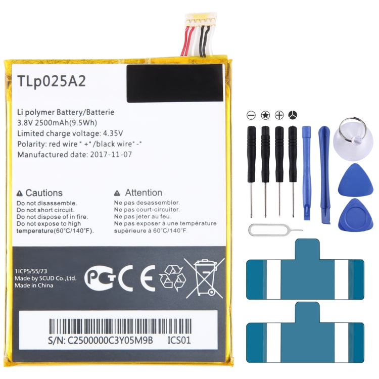 300mAh Battery Replacement, For Alcatel JOY TAB 2 9032Z, For Alcatel Joy Tab 9029Z, For Alcatel One Touch Pixi 3 Tab 7.0 LTE 4G, For Alcatel OneTouch EVO 7 HD E710, For Alcatel 3L 2020 5029D, For Alcatel T790H T790S, For Alcatel One Touch Idol 4S OT-60...