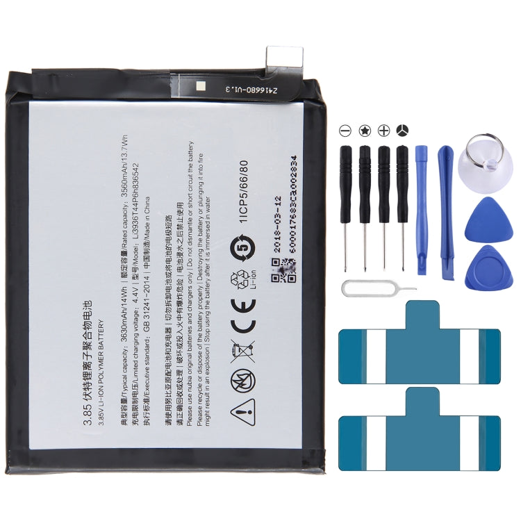 For ZTE Nubia Red Magic 7 2250mAh Battery Replacement Li3945T44P8h556490, For ZTE Nubia Red Magic 6 NX669J, For ZTE Nubia Red Magic 7 / 6 Pro / 6s Pro, For ZTE Nubia Red Magic 3 / 3S NX629J-V1S, For ZTE Nubia Red Magic M2 NX551J������������������������...