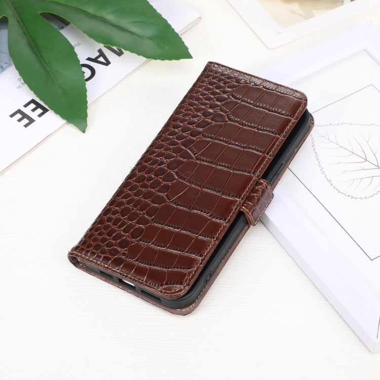 Crocodile Top Layer Cowhide Leather Phone Case, For Motorola Edge 50 Global, For Motorola Edge 50 Neo, For Motorola Moto G04 / G24, For Motorola Moto G34, For Motorola Moto G14 4G, For Motorola Moto G Power 2023