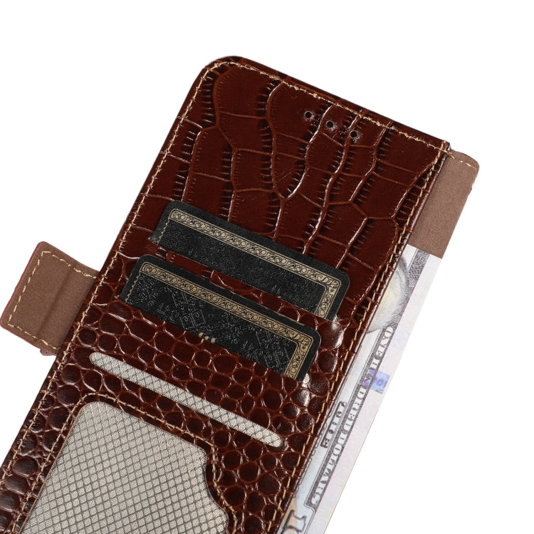 Crocodile Top Layer Cowhide Leather Phone Case, For Motorola Edge 50 Global, For Motorola Edge 50 Neo, For Motorola Moto G04 / G24, For Motorola Moto G34, For Motorola Moto G14 4G, For Motorola Moto G Power 2023