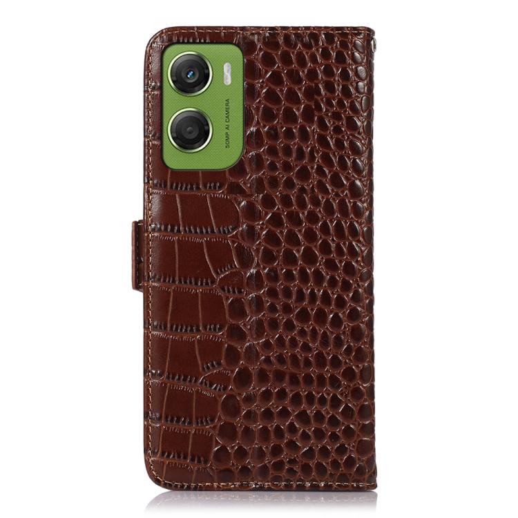 Crocodile Top Layer Cowhide Leather Phone Case