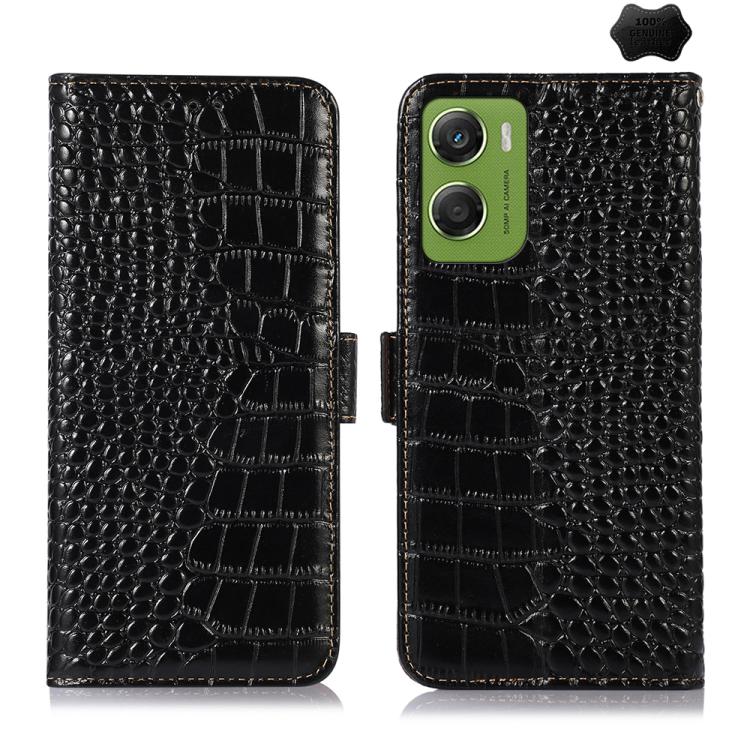 Crocodile Top Layer Cowhide Leather Phone Case