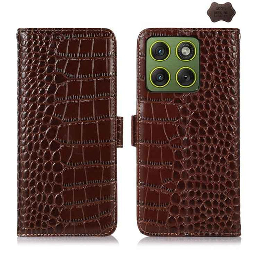 Crocodile Top Layer Cowhide Leather Phone Case, For Motorola Edge 70 5G, For Motorola Edge 60 Neo 5G, For Motorola Moto G06 4G, For Motorola Moto G56 5G, For Motorola Edge 60 Fusion / 60 Pro / 60, For Motorola Moto G15 4G / G05, For Motorola Moto G75 5...