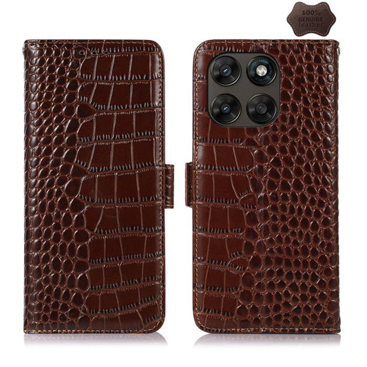 Crocodile Top Layer Cowhide Leather Phone Case, For Motorola Moto G Max/G87/G77/G67 5G, For Motorola Moto X70 Air Pro 5G, For Motorola Edge 70 Fusion 5G, For Motorola Edge 70 5G, For Motorola Edge 60 Neo 5G, For Motorola Moto G06 4G                    ...