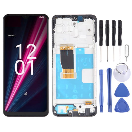LCD Screen For T-Mobile Revvl 6 Pro Digitizer Full Assembly with Frame, For T-Mobile Revvl 6 Pro