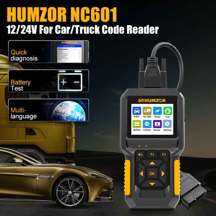 HUMZOR NC601 Car and Truck OBD2 Scan Tool Diagnostic Tool, NC601