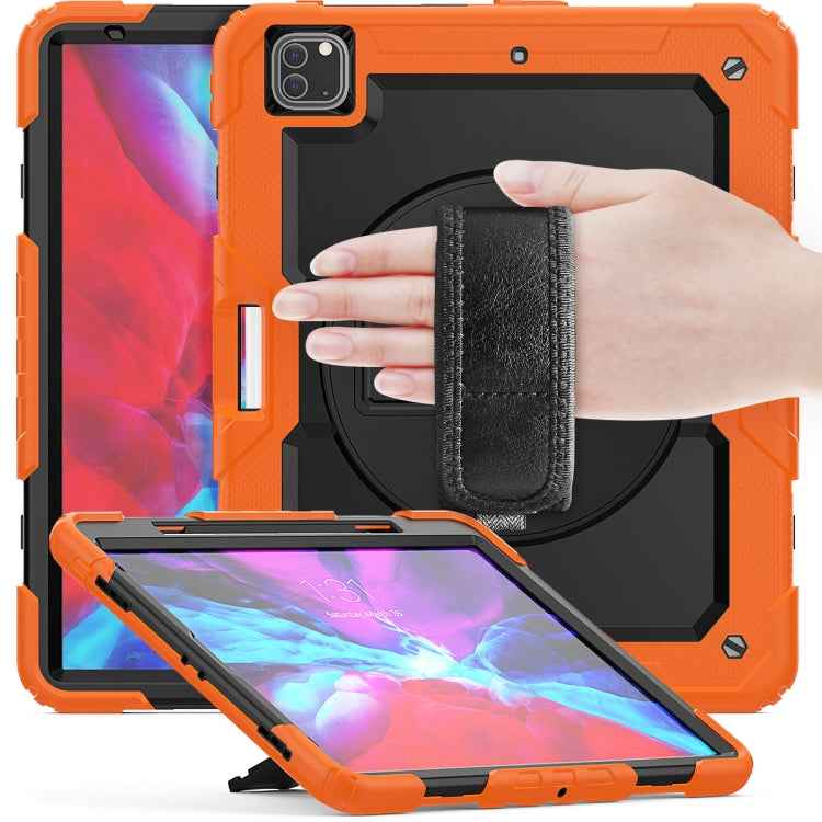 Shockproof Colorful Silicone + PC Protective Case with Holder & Shoulder Strap & Hand Strap & Pen Slot